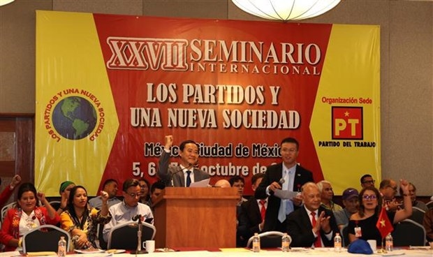 CPV delegation attends int’l conference on political parties in Mexico